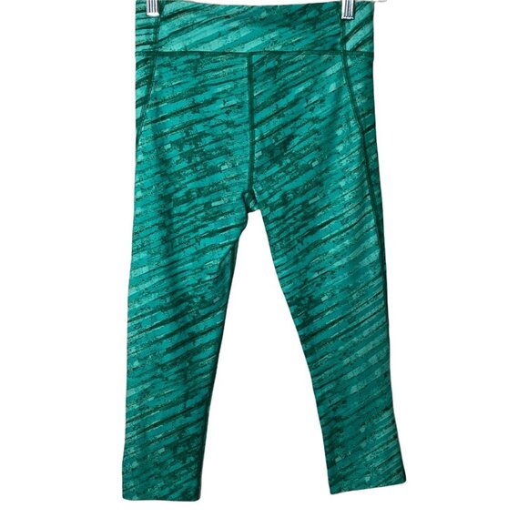 Under Armour HeatGear Compression Capri Leggings Teal Size Small - Picture 5 of 9